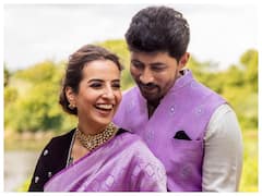 एक्टर Karthik Kumar ने की 16 साल छोटी एक्ट्रेस Amrutha Srinivasan के साथ शादी, देखें तस्वीरें