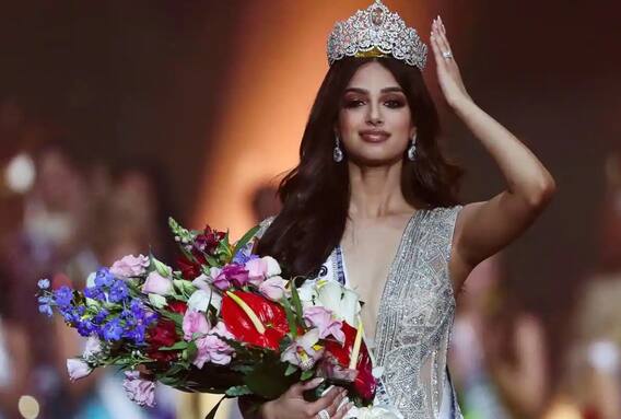 Miss Universe2021: హర్నాజ్ కౌర్ సంధు... విశ్వ వేదికపై మెరిసిన పంజాబీ అందం