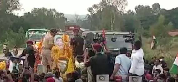 SaiTeja Final Rites : వేలాదిమంది అశ్రునయనాల మధ్య వీరజవాన్ అంతిమసంస్కారాలు పూర్తి