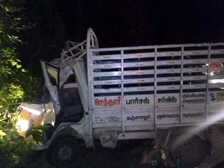 5 killed in road mishap in Thanjavur தஞ்சாவூரில் இரு வெவ்வேறு இடங்களில் நடந்த சாலை விபத்தில் 5 பேர் உயிரிழப்பு