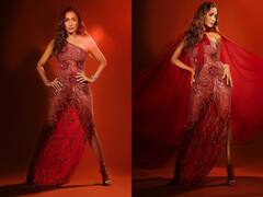 Malaika Arora Photos: 48 की उम्र में एक बार फिर उड़ाए मलाइका अरोड़ा ने सबके होश, जालीदार लुक से छा गई Diva