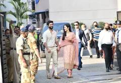 ਲਾਲ ਚੂੜਾ, ਮੰਗ 'ਚ ਸਿੰਦੂਰ ਲਗਾ ਨਵੀਂ ਨਵੇਲੀ ਦੁਲਹਨ ਕੈਟਰੀਨਾ ਕੈਫ ਵਿੱਕੀ ਕੌਸ਼ਲ ਨਾਲ ਮੁੰਬਈ ਪੁੱਜੀ, See Photos