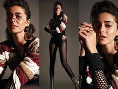 Ananya Panday Photos: अनन्या पांडे का अजब-गजब लुक, सिल्वर बूट्स, जालीदार कपड़े पहन इंटरनेट पर मचाया तहलका