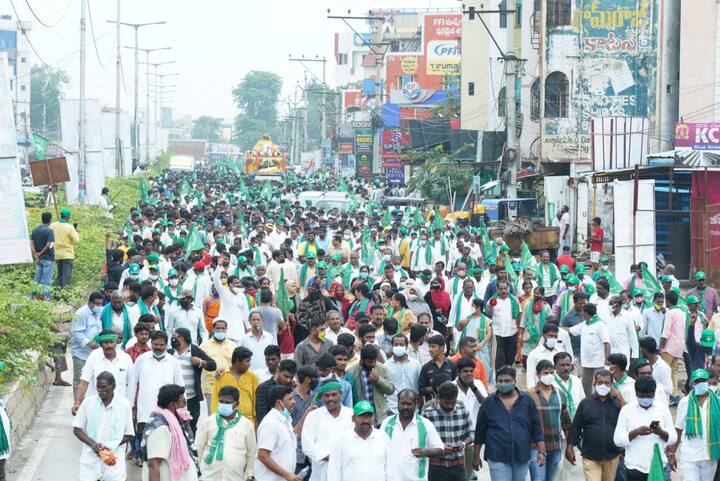 అమరావతి రైతులు చేపట్టిన న్యాయస్థానం టు దేవస్థానం మహాపాదయాత్ర నేటితో ముగిసింది.