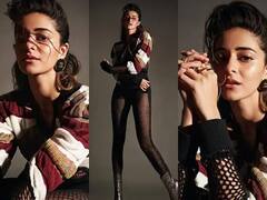 ઇન્ટરનેટ પર છવાયો અનન્યા પાંડેનો ગજબનો લૂક, સિલ્વર બૂટ પર પહેર્યા જાળીદાર કપડાં, જુઓ તસવીરોમાં.........