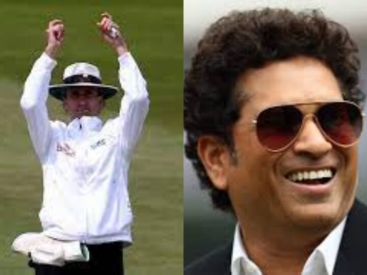 Sachin Tendulkar shares Viral Video of Umpire Signalling Wide, Whats your take on this Billy Bowden- Watch Video Watch Video: ‛இதுக்கு என்ன பதில் சொல்ல போறீங்க பில்லி பவுடன்?’- வீடியோவை வெளியிட்டு கிண்டலடித்த சச்சின்!