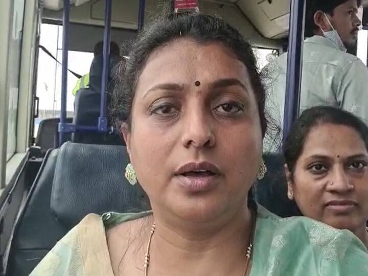 MLA Roja: ఎమ్మెల్యే రోజా ప్రయాణిస్తున్న విమానంలో సాంకేతిక లోపం, ఫ్లైట్ ఊగిపోయింది.. 5 వేలు అడిగారు.. కోర్టుకు వెళ్తాం: రోజా MLA Roja stucks in Rajamandri-Tirupati Indigo flight faces technical issue, finally lands in Bengaluru MLA Roja: ఎమ్మెల్యే రోజా ప్రయాణిస్తున్న విమానంలో సాంకేతిక లోపం, ఫ్లైట్ ఊగిపోయింది.. 5 వేలు అడిగారు.. కోర్టుకు వెళ్తాం: రోజా