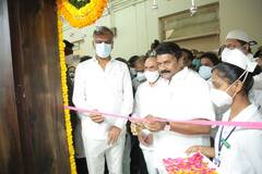 In Pics: ఉస్మానియాలో కొత్త ఎక్విప్ మెంట్ ప్రారంభించిన మంత్రి హరీశ్.. రోగులతో ఆప్యాయ పలకరింపులు