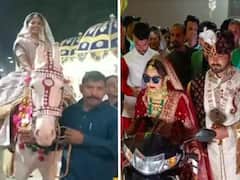 Bride Rides Horse: మారండ్రా బాబు.. గుర్రమెక్కిన వధువు.. స్కూటీపై వరుడిని ఊరేగించిన నయా పెళ్లి కూతురు!