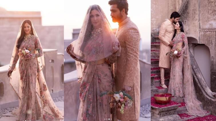 Did You Know Katrina Kaif's Couture Sari Took Over 1800 Hours To Handcraft? Sabyasachi Reveals Details Vicky-Katrina Wedding: ক্যাটরিনা কাইফের এই শাড়ির বিশেষত্ব কী?