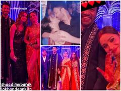 Ankita Vicky Reception: सुर्ख साड़ी में अंकिता लोखंडे ने दिखाया न्यूली वेड लुक, देखें रिसेप्शन पार्टी की इनसाइड तस्वीरें