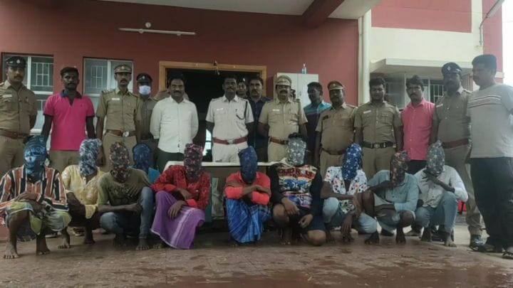 10 arrested in Trichy district for revenge killings தம்பி கொலைக்கு பழிக்கு பழி - அண்ணன்கள் உட்பட 10 பேரை கைது செய்த திருச்சி போலீஸ்