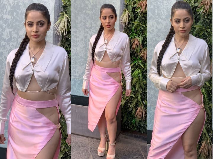 Urfi Javed Photos: अभिनेत्री उर्फी जावेद ने एक बार फिर से अपने लेटेस्ट लुक से फैंस को हैरान कर दिया है. हाल ही में उर्फी जावेद अपने घर बाहर कुछ ऐसी ड्रेस पहनकर निकली की उनकी तस्वीरें और वीडियो मिनटों में सोशल मीडिया पर वायरल हो गई हैं.