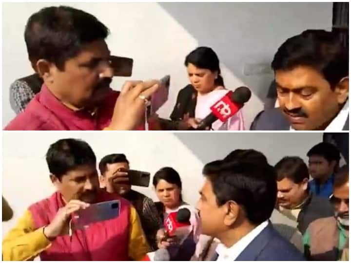 Uttar Pradesh In Lakhimpur, Minister of State for Home Ajay Kumar Mishra Teni misbehaved with the reporter of ABP New Lakhimpur Case: सवाल पूछने पर भड़के अजय मिश्रा टेनी, abp न्यूज़ के रिपोर्टर को धमकाया