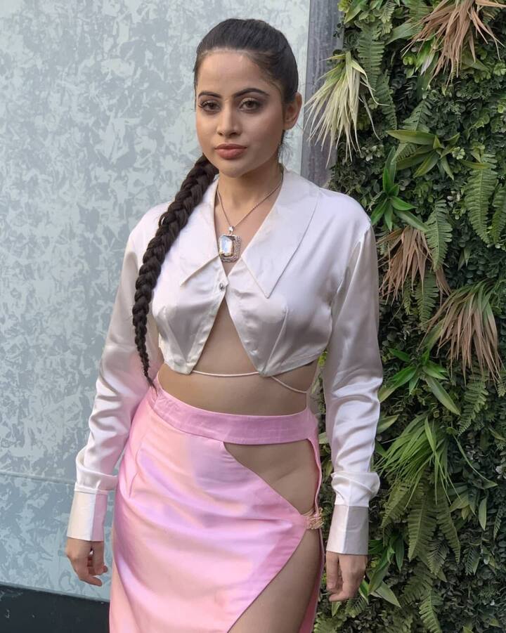 उर्फी जावेद ने इस लुक को सपोर्ट करने के लिए गले में नेकलेस भी पहना हुआ था. उनके ये नेकलेस उनके लुक में चार चांद लगा रहा था.