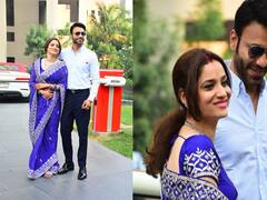 नीली साड़ी, गले में मंगलसूत्र, उंगली में हीरों की अंगूठी, शादी के बाद पहली बार दिखीं Ankita Lokhande, पहले से ज्यादा दिखीं खिली-खिली