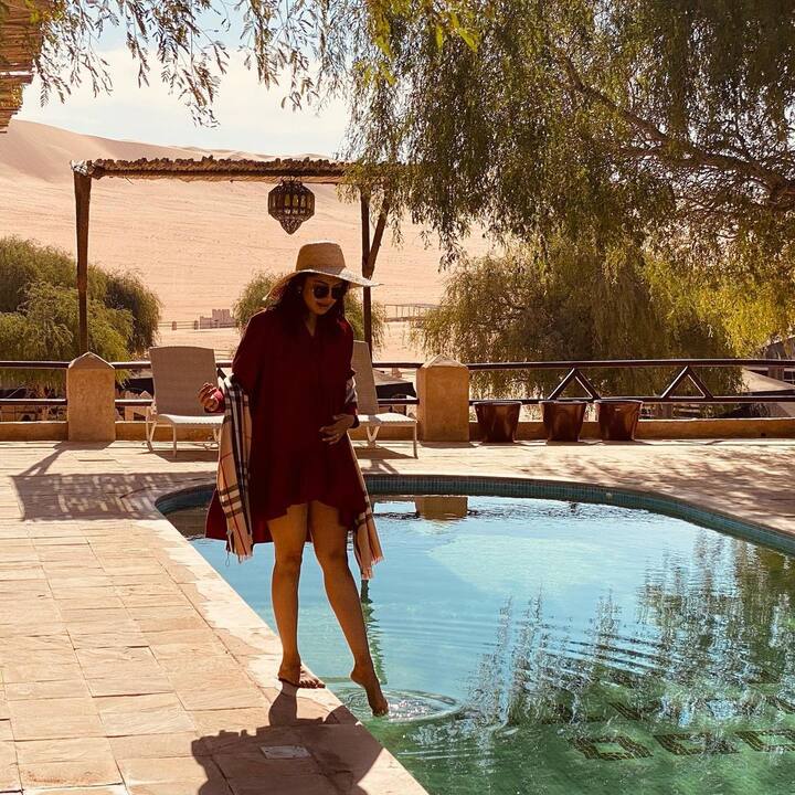 ఓ రిసార్టులో ఇలా.... (Image Credit: Instagram/ Pranitha Subhash)