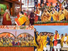 JP Nadda In Ayodhya: जेपी नड्डा ने हनुमानगढ़ी मंदिर में की पूजा अर्चना, बीजेपी शासित राज्यों के CM और उप मुख्यमंत्री मौजूद