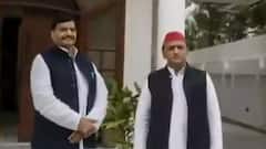 Akhilesh Yadav से गठबंधन के बाद Mulayam Singh से मिलने पहुंचे Shivpal