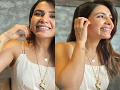 Actress  samantha | அழகில் ஜொலிக்கும் சமந்தா..! லேட்டஸ்ட் க்ளிக்ஸ்!!