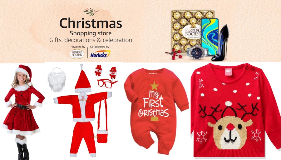 Buy Ample Wings santa clause baby boys Christmas dress Unisex with Cap and  Bag (Red color) (Size 4) for new born baby Online at Best Prices in India -  JioMart.