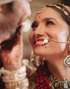 Ankita Lokhande Wedding Album: इंदौर की अंकिता लोखंडे ने बिजनेस मैन विक्की जैन से रचाई शादी, ब्राइडल आउटफिट में लगी परियों सी सुंदर, देखें Pics