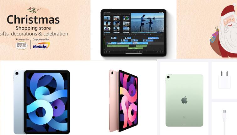 Amazon Offer on Ipad Air Buy iPad Air online iPad Air price features of iPad Air iPad Air Screen size Best Brand Tablet Offer on iPad Air Price of 2020 Apple iPad Air Amazon Deal:  Year End Sale में खरीदें आईपैड, स्पेशल ऑफर में iPad Air पर 10 हजार तक का डिस्काउंट