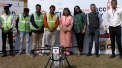 Palghar Drone Vaccination Supply : पालघरमध्ये लसीकरणाचा ड्रोन उडाला, लसपुरवठ्याचा जव्हारमध्ये प्रयोग
