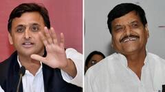 चुनाव से पहले Akhilesh-Shivpal हुए एक, घर के बाहर लगे 'जिंदाबाद' के नारे| Hindi News
