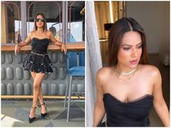 Nia Sharma Photo: ब्लैक ऑफ शोल्डर शॉर्ट ड्रेस में निया शर्मा का नहीं है कोई जवाब, किलर लुक से देती हैं बॉलीवुड एक्ट्रेस को मात