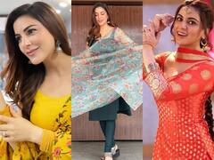 Shraddha Arya Photos: श्रद्धा आर्या का देसी अवतार कर देगा इंप्रेस, तस्वीरों में देखें कैसे सूट-सलवार में ढहाती हैं फैंस पर कहर