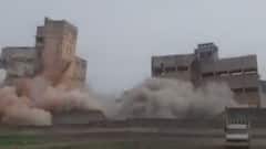 દાહોદ: સૌ પ્રથમ વખત ઇમારતને વિસ્ફોટ કરીને તોડી પાડવામાં આવી, જુઓ ગુજરાતી ન્યુઝ