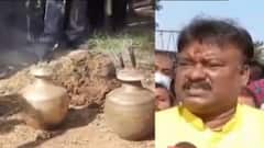 Singur: গোবর গঙ্গাজল ছিটিয়ে BJP-র ধর্না মঞ্চে শুদ্ধিকরণ TMC-র| Bangla News