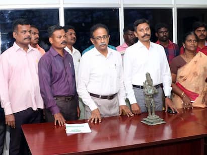 Thanjavur: Discovery of a missing idol at the Pasupathiswarar Temple in Bandanallur காணாமல் போனதாக கருதப்பட்ட பந்தநல்லூர் பசுபதீஸ்வரர் கோயிலில் ஐம்பொன்சிலை கண்டுபிடிப்பு