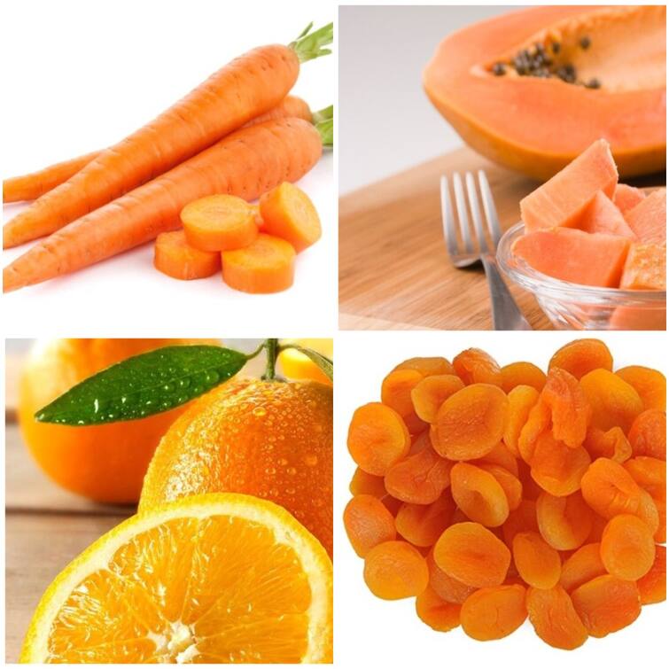 Vitamin A Rich Food: विटामिन ए और विटामिन सी की कमी पूरा करने के लिए खाएं ये नारंगी फल और सब्जियां, शरीर के लिए हैं बहुत फायदे