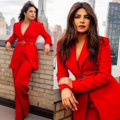 Priyanka Chopra Photos: ਕਾਤਲ ਅੱਖਾਂ, ਖੂਬਸੁਰਤ ਮੁਸਕਰਾਹਟ ਅਤੇ ਲਾਲ ਪੈਂਟ ਸੂਟ 'ਚ ਪ੍ਰਿਯੰਕਾ ਚੋਪੜਾ ਨੇ ਢਾਹਿਆ ਕਹਿਰ