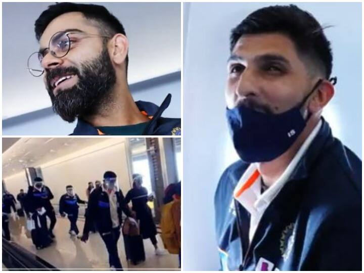 Team India reached Johannesburg Virat Kohli had fun with Ishant Sharma in the plane  Watch: जोहान्सबर्ग पहुंची टीम इंडिया ने प्लेन में की मस्ती, विराट कोहली से परेशान हुए इशांत शर्मा
