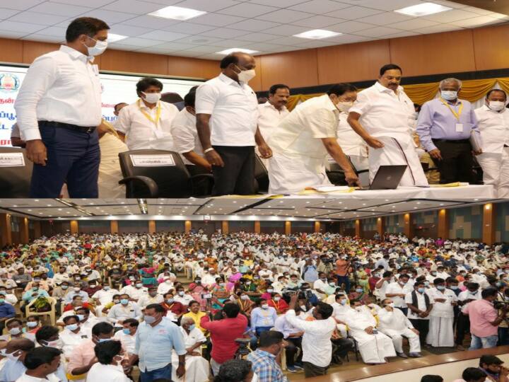 CORONA VACCINATION AWARENESS FUNCTION MINISTER DURAIMURUGAN SPEECH “100% மக்களுக்கு தடுப்பூசி கட்டாயம்; இல்லையேல்...” - ஊராட்சி மன்ற தலைவர்களுக்கு அமைச்சர் துரைமுருகன் எச்சரிக்கை