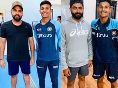 Rohit and Ravindra in NCA: नेशनल क्रिकेट अकेडमी में नजर आए रोहित शर्मा और रविंद्र जडेजा, अंडर-19 कप्तान ने शेयर की फोटो