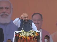 लखनऊ की रैली में Amit Shah बोले- निषाद समाज की भीड़ बता रही है बीजेपी का आंकड़ा होगा 300 पार