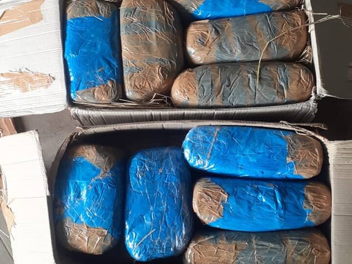 Canned parcels of cannabis in courier from Andhra Pradesh to Theni. The police were shocked. ஆந்திராவில் இருந்து தேனிக்கு பெட்டிப்பெட்டியாக கொரியரில் அனுப்பப்பட்ட கஞ்சா