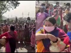 TMC Congress ने सिंगूर में भाजपा के धरना स्थल का ‘शुद्धीकरण’ किया