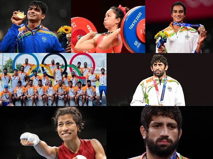 Year End 2021 India's top 7 athletes who gave the country its most successful Olympic campaign 2021 Best Sports Persons | 2021-ஆம் ஆண்டில் இந்தியாவை திரும்பி பார்க்கவைத்த 7 ஒலிம்பிக் வீரர் வீராங்கனைகள்..