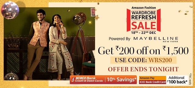 Amazon Wardrobe Refresh Sale : अ‍ॅमेझॉनवर धमाकेदार सेल; कूपन कोड वापरा आणि मिळवा बंपर सूट