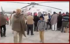 ਖਰਾਬ ਮੌਸਮ ਕਾਰਨ ਹੈਲੀਕੌਪਟਰ ਦੀ ਪਿੰਡ 'ਚ ਐਮਰਜੈਂਸੀ ਲੈਂਡਿੰਗ | Abp sanjha