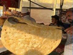 Watch: OMG... इतना विशाल हल्वा पराठा, अकेला आदमी नहीं कर पाएगा खत्म! ऑनलाइन देखने वालों के मुंह में आया पानी