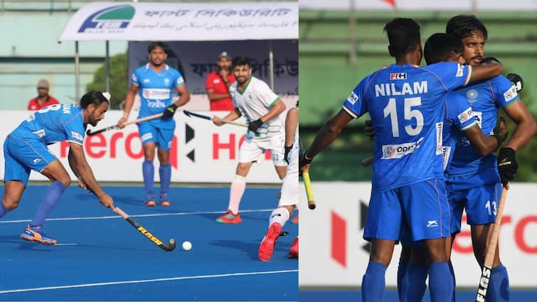 IND 3-1 PAK Highlights Hockey Men's Asian Champions Trophy 2021 India beat Pakistan Hockey Men's Asian Champions Trophy: এশিয়ান চ্যাম্পিয়ন্স ট্রফি হকিতে পাক বধ ভারতের