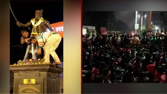 Kolhapur: शिवरायांच्या बंगळुरुतील पुतळ्याच्या विटंबनेचे कोल्हापूर आणि बेळगावात पडसाद ABP Majha