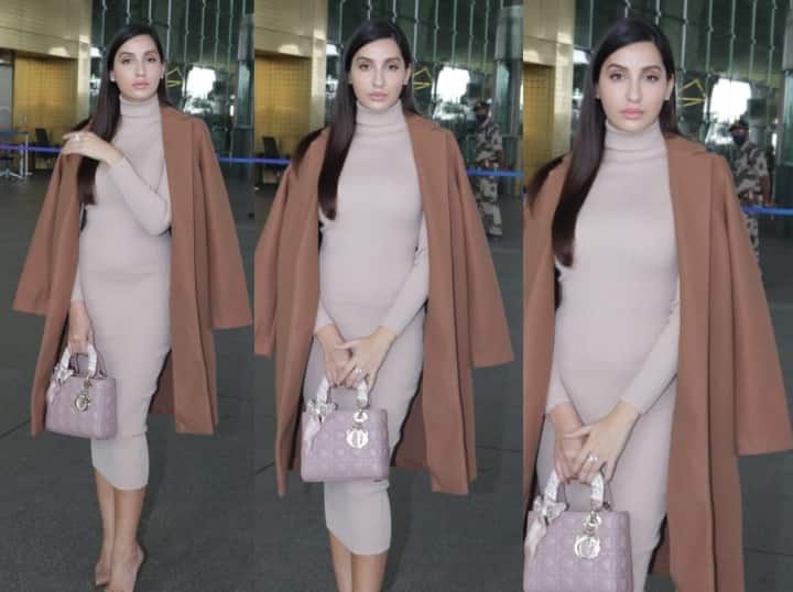 Penampilan Bandara Nora Fatehi Dengan Pakaian Bodycon Bergaya Menjadi Viral
