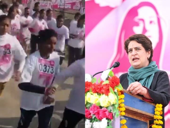Meerut News: कांग्रेस ने आयोजित की 'लड़की हूं लड़ सकती हूं' मैराथन दौड़, 4000 लड़कियों ने लिया भाग